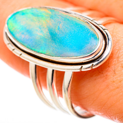 Aura Opal Rings handcrafted by Ana Silver Co - RING128817 - Photo 3