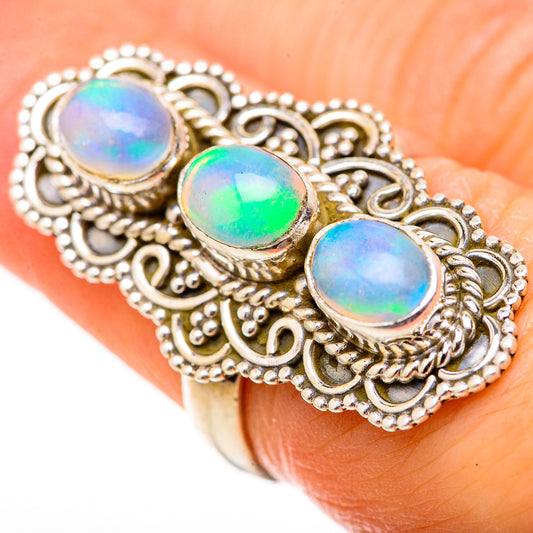 Ethiopian Opal Rings handcrafted by Ana Silver Co - RING128821