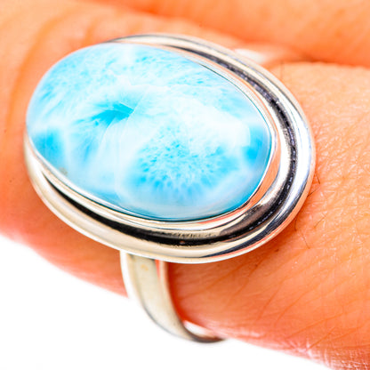 Larimar Rings handcrafted by Ana Silver Co - RING128827