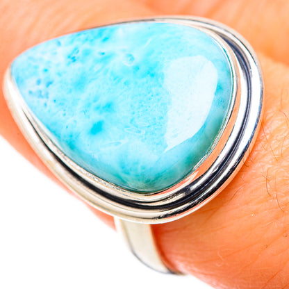 Larimar Rings handcrafted by Ana Silver Co - RING128831