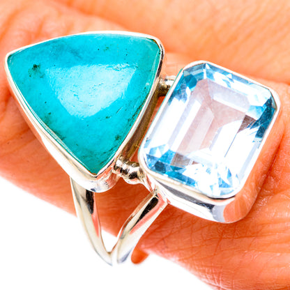 Chrysocolla Rings handcrafted by Ana Silver Co - RING128843
