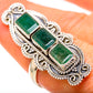 Zambian Emerald Rings handcrafted by Ana Silver Co - RING128847