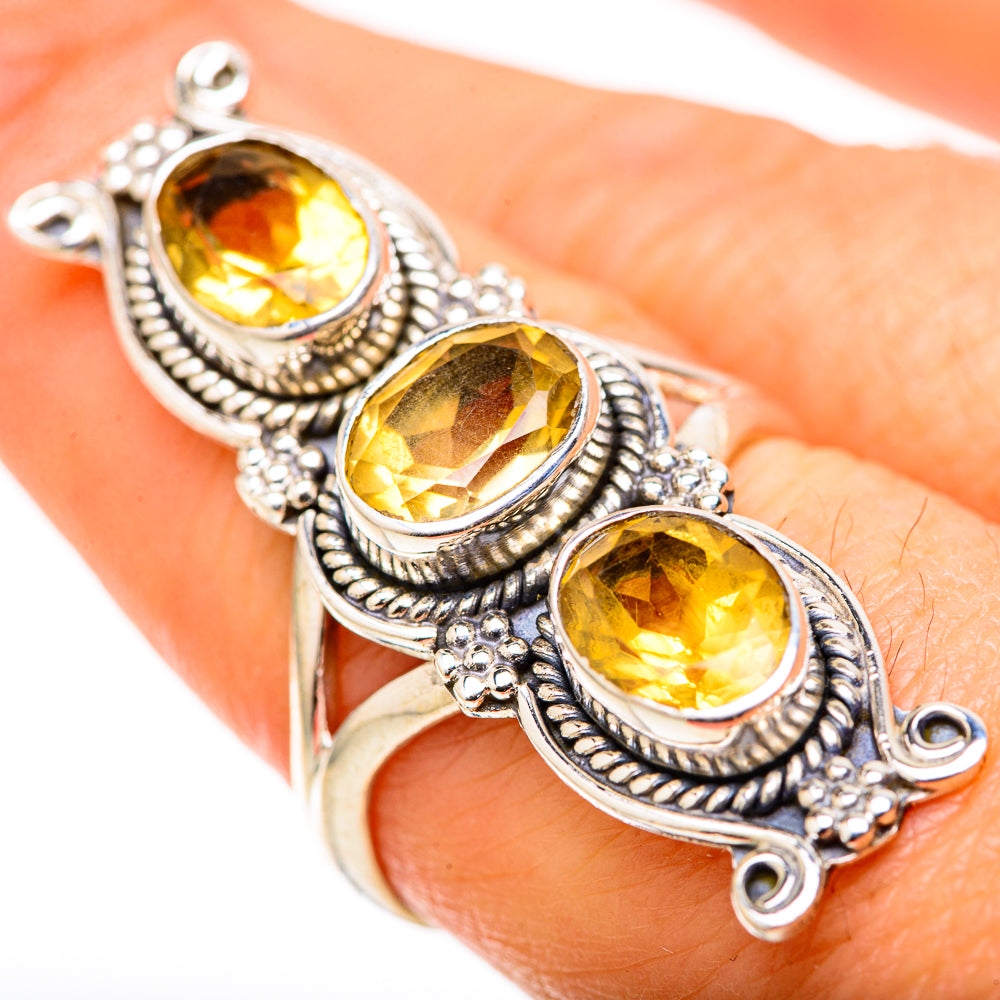 Citrine Rings handcrafted by Ana Silver Co - RING128848