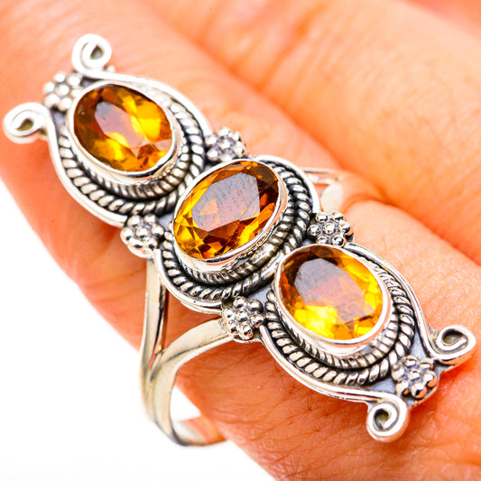 Citrine Rings handcrafted by Ana Silver Co - RING128849