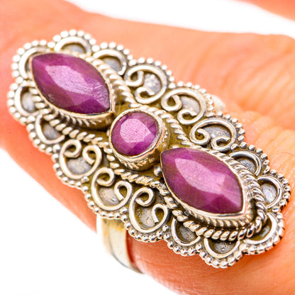 Red Sillimanite Rings handcrafted by Ana Silver Co - RING128853