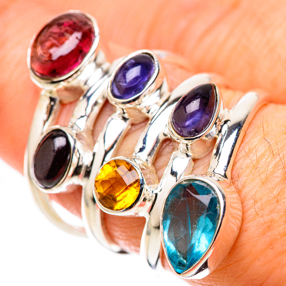 Garnet Rings handcrafted by Ana Silver Co - RING128859
