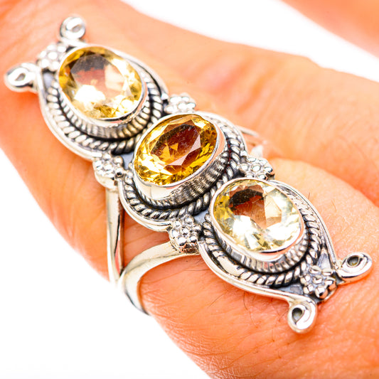 Citrine Rings handcrafted by Ana Silver Co - RING128865