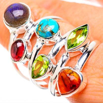 Labradorite Rings handcrafted by Ana Silver Co - RING128874