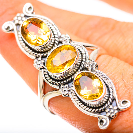 Citrine Rings handcrafted by Ana Silver Co - RING128879