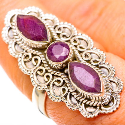 Red Sillimanite Rings handcrafted by Ana Silver Co - RING128881