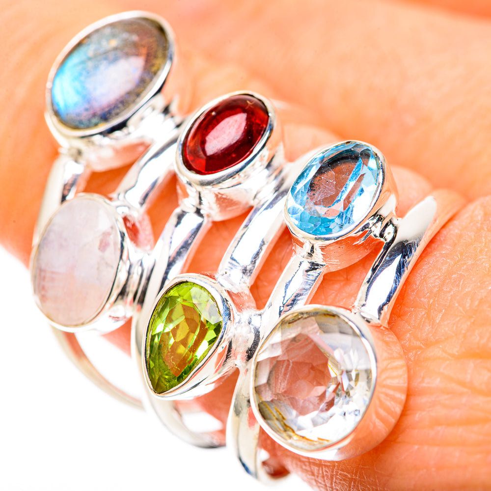 Labradorite Rings handcrafted by Ana Silver Co - RING128883