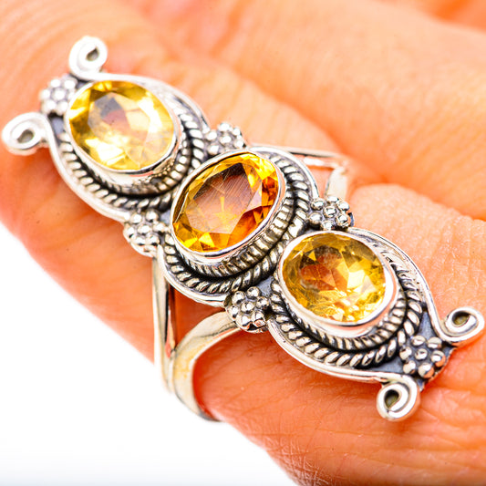 Citrine Rings handcrafted by Ana Silver Co - RING128889
