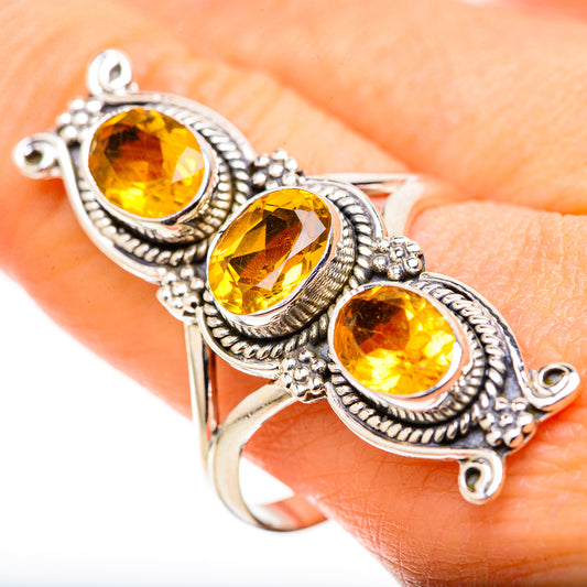 Citrine Rings handcrafted by Ana Silver Co - RING128890