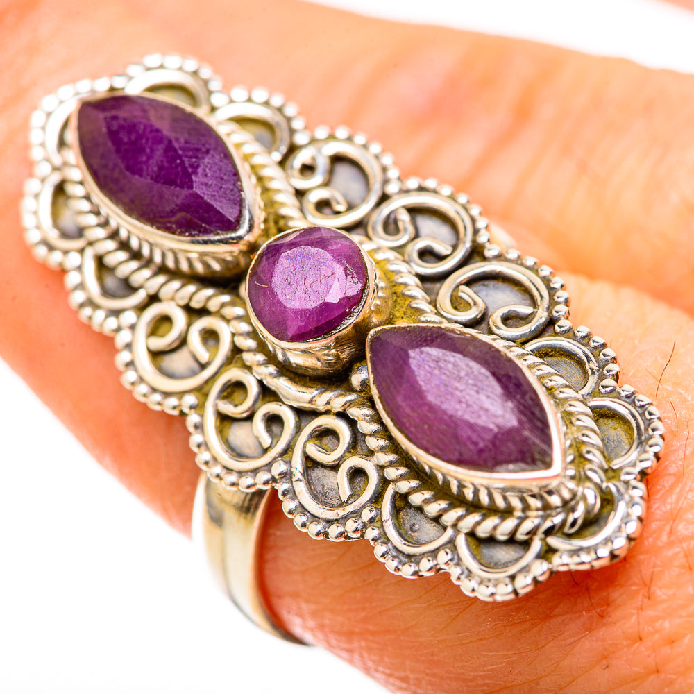 Red Sillimanite Rings handcrafted by Ana Silver Co - RING128891