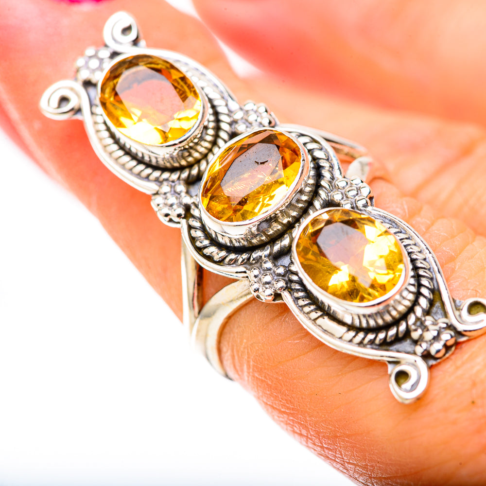 Citrine Rings handcrafted by Ana Silver Co - RING128897