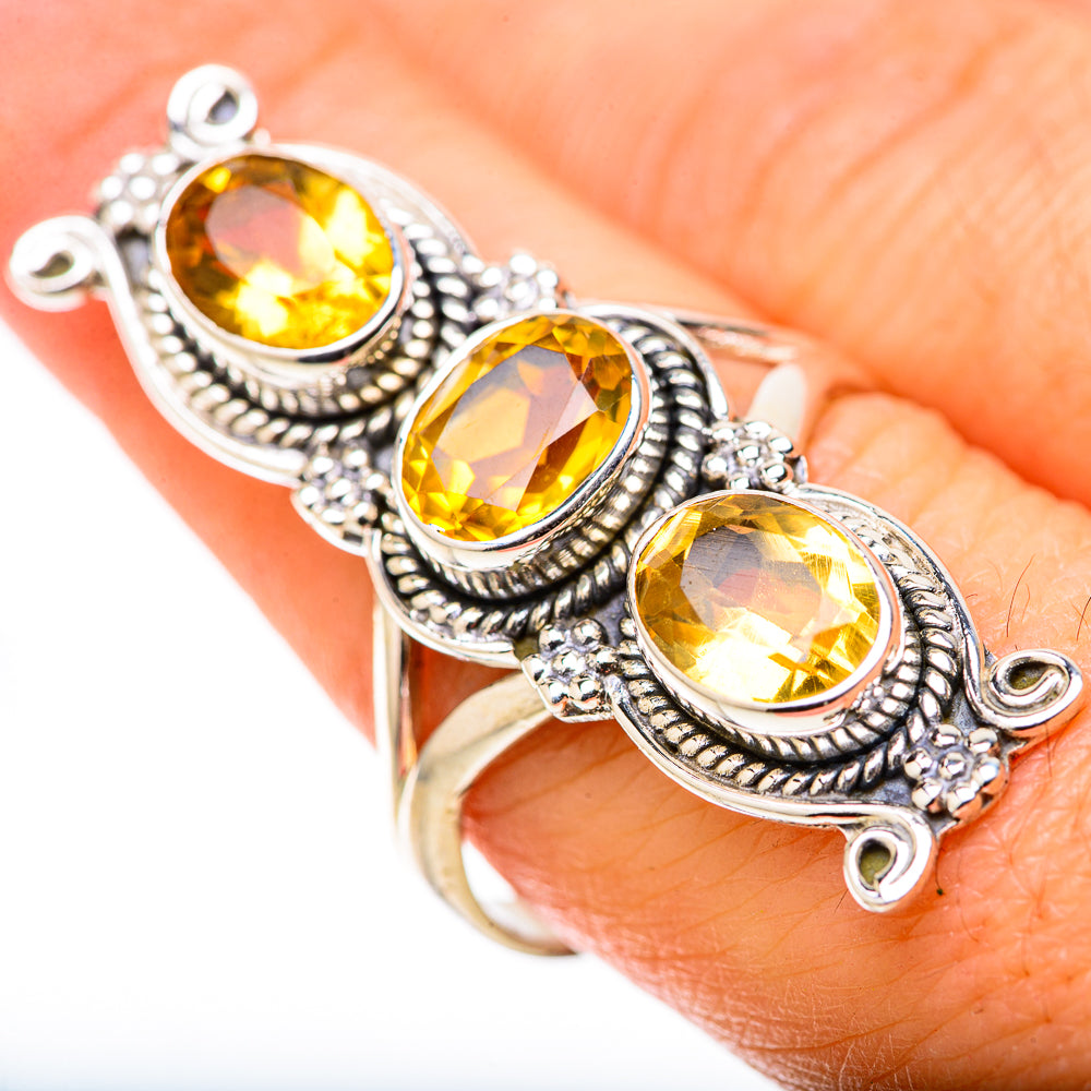 Citrine Rings handcrafted by Ana Silver Co - RING128898