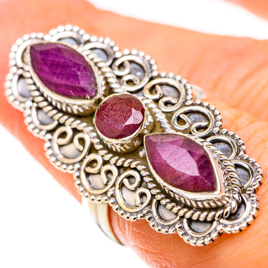 Red Sillimanite Rings handcrafted by Ana Silver Co - RING128899