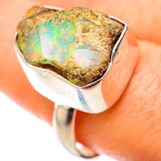 Ethiopian Opal Rings handcrafted by Ana Silver Co - RING128903