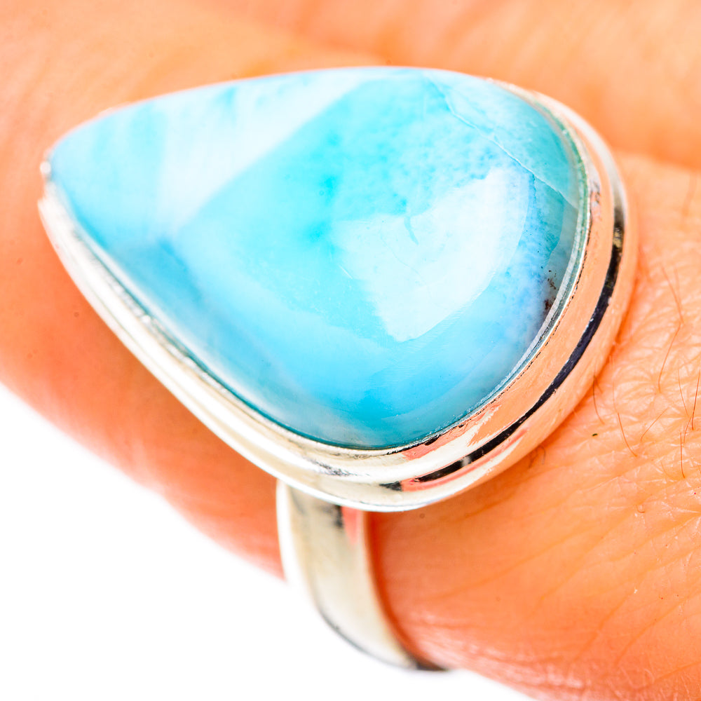 Larimar Rings handcrafted by Ana Silver Co - RING128905