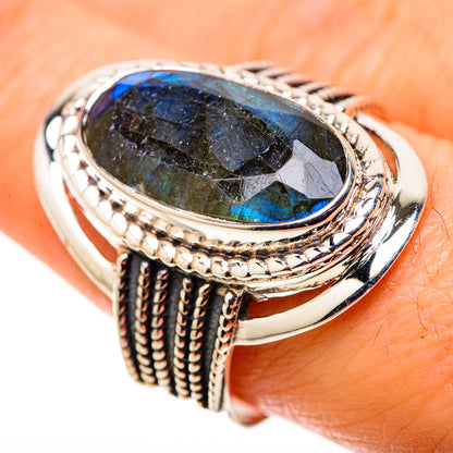 Labradorite Rings handcrafted by Ana Silver Co - RING128906
