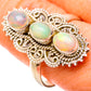 Ethiopian Opal Rings handcrafted by Ana Silver Co - RING128918