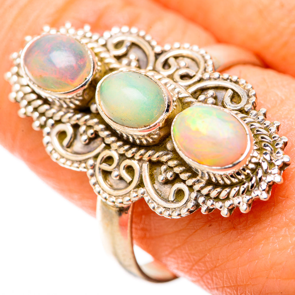 Ethiopian Opal Rings handcrafted by Ana Silver Co - RING128918
