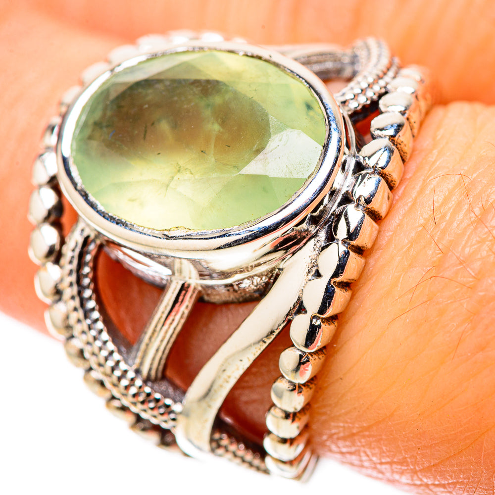 Prehnite Rings handcrafted by Ana Silver Co - RING128924