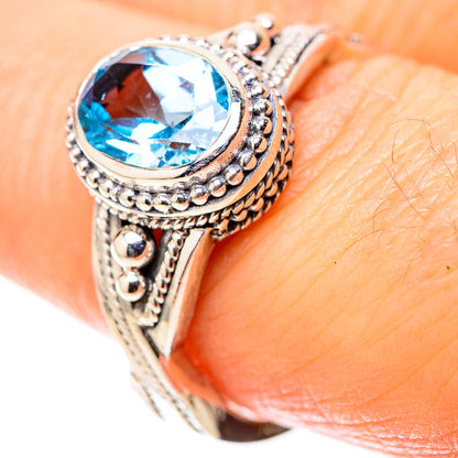 Blue Topaz Rings handcrafted by Ana Silver Co - RING128930
