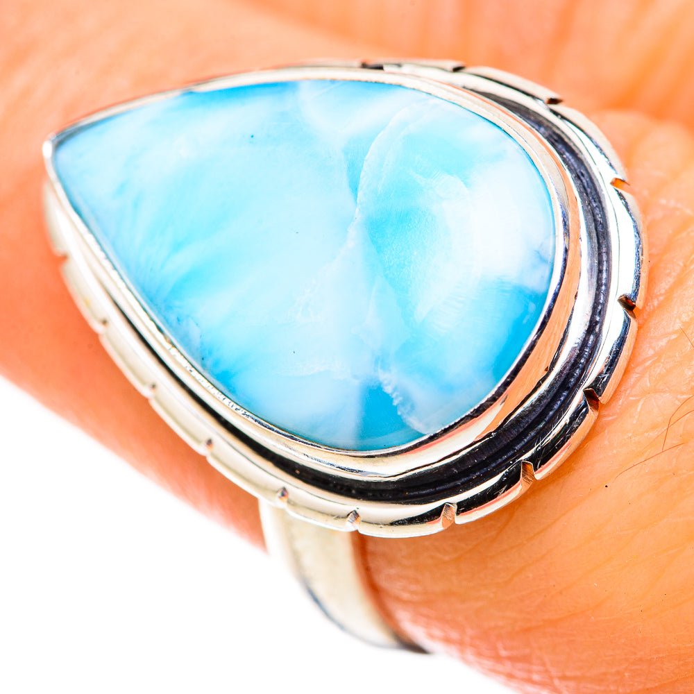 Larimar Rings handcrafted by Ana Silver Co - RING128941