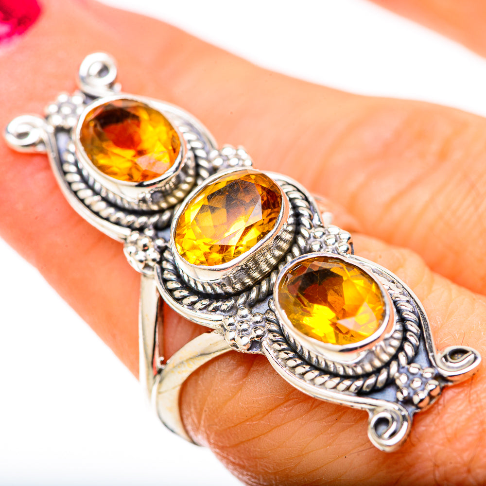 Citrine Rings handcrafted by Ana Silver Co - RING128947