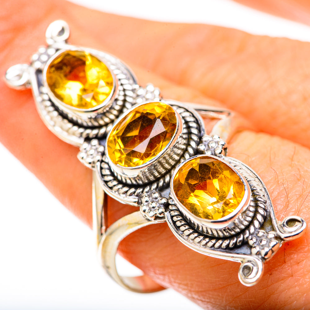 Citrine Rings handcrafted by Ana Silver Co - RING128948
