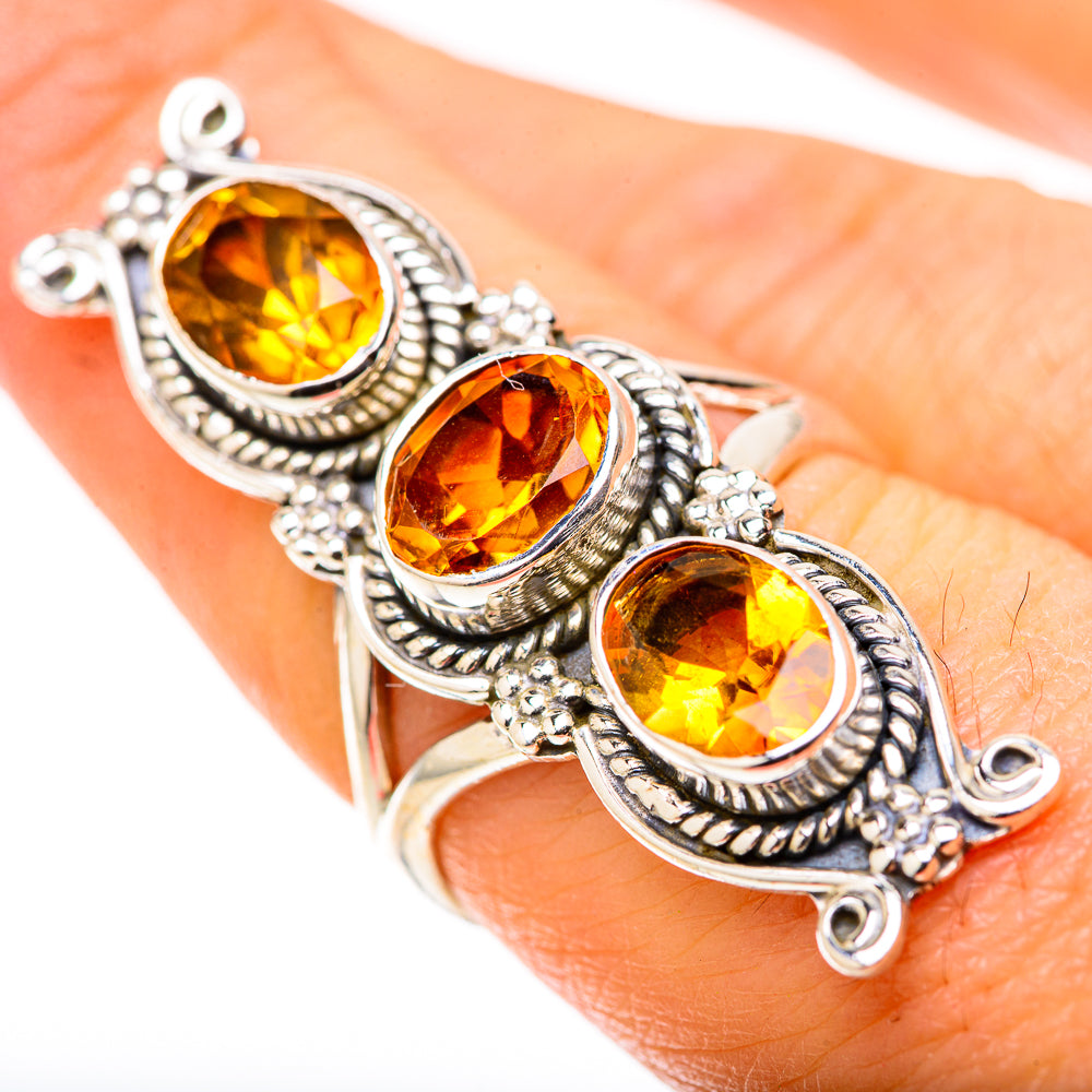 Citrine Rings handcrafted by Ana Silver Co - RING128952