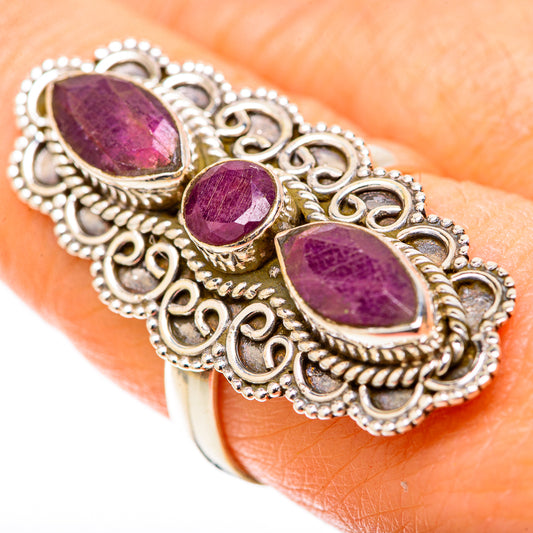 Red Sillimanite Rings handcrafted by Ana Silver Co - RING128954