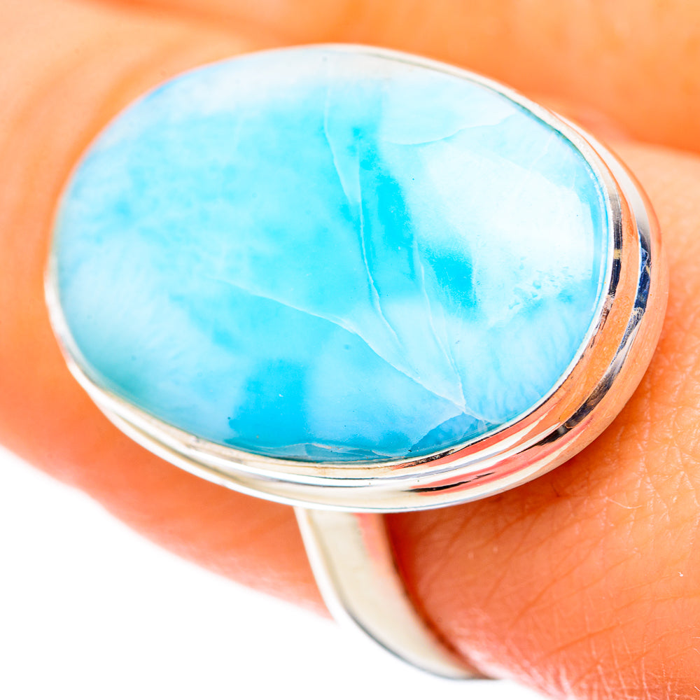Larimar Rings handcrafted by Ana Silver Co - RING128956