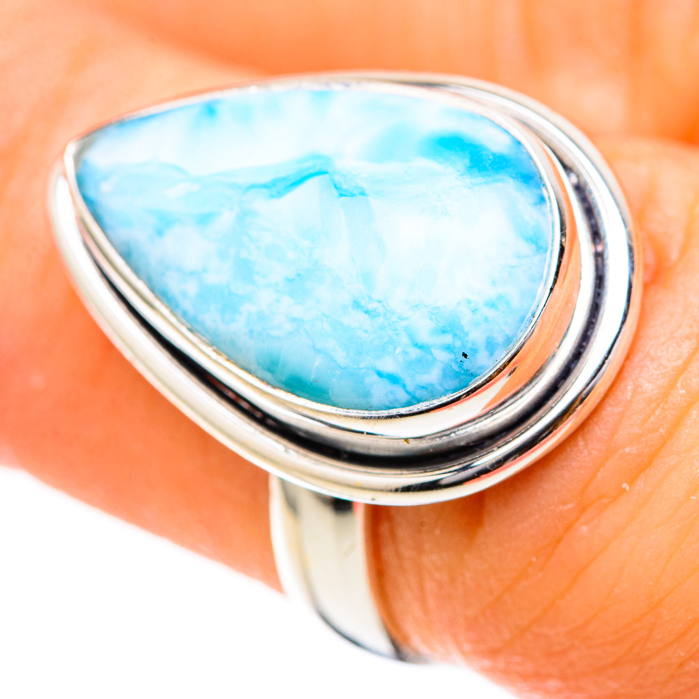 Larimar Rings handcrafted by Ana Silver Co - RING128959