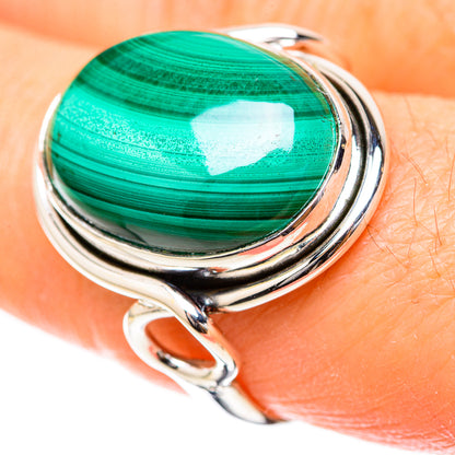 Malachite Rings handcrafted by Ana Silver Co - RING128962