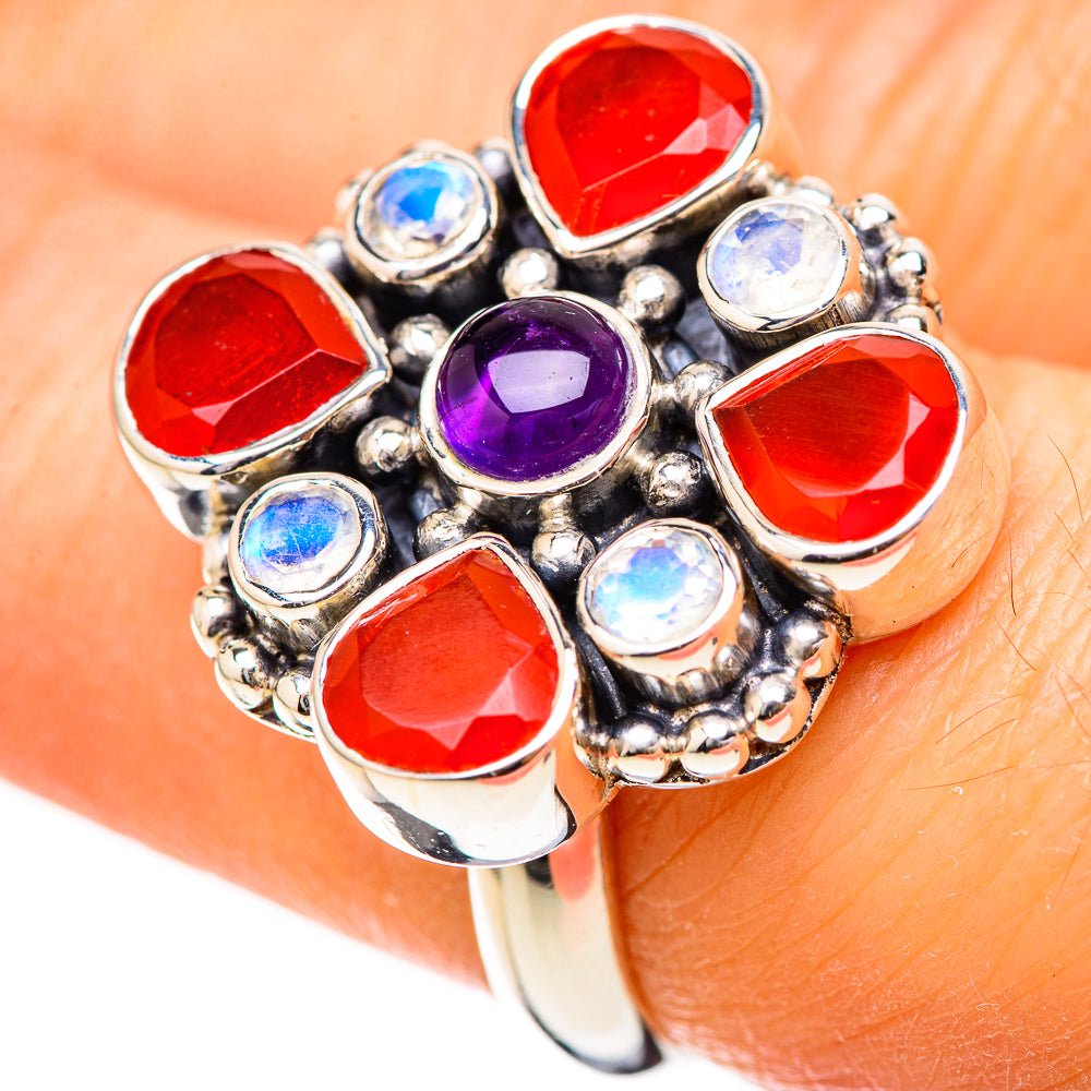 Red Onyx Rings handcrafted by Ana Silver Co - RING128965