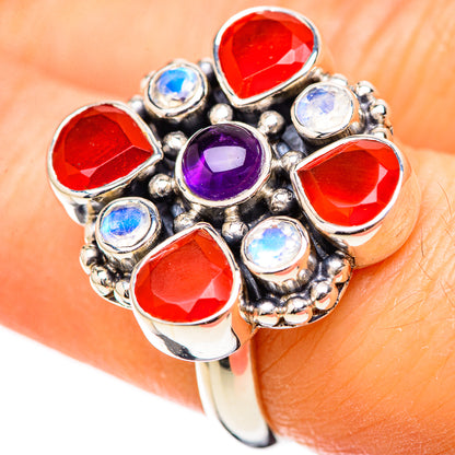 Red Onyx Rings handcrafted by Ana Silver Co - RING128965