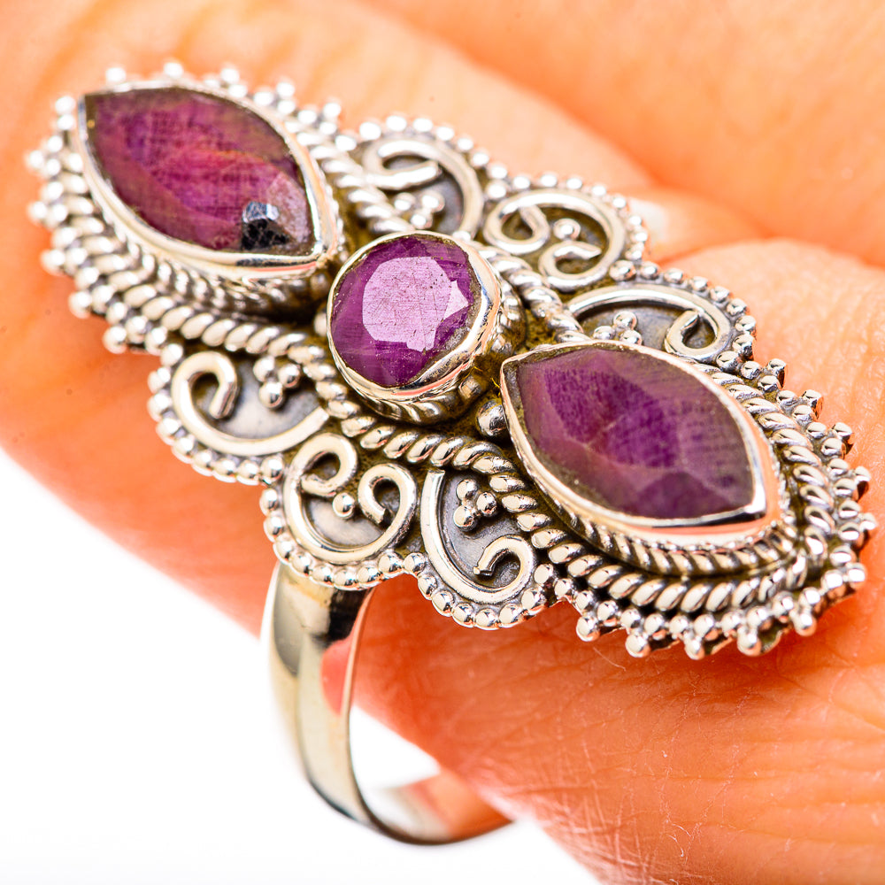 Red Sillimanite Rings handcrafted by Ana Silver Co - RING128966