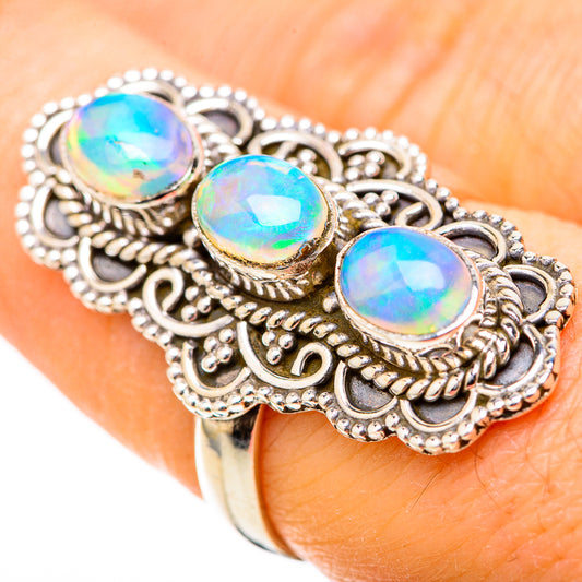 Ethiopian Opal Rings handcrafted by Ana Silver Co - RING128974
