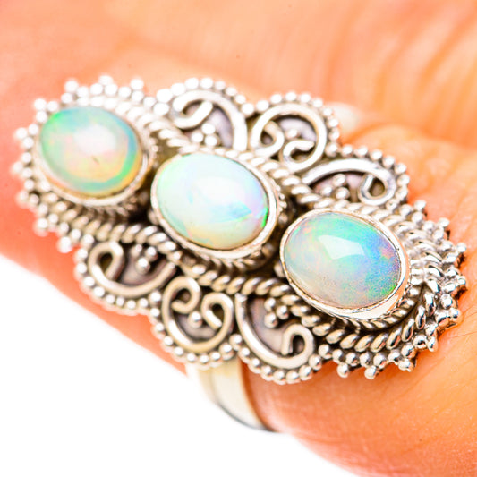 Ethiopian Opal Rings handcrafted by Ana Silver Co - RING128975