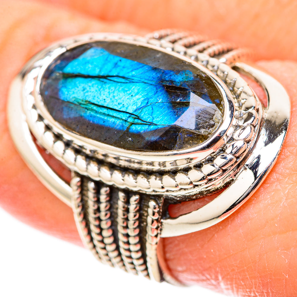 Labradorite Rings handcrafted by Ana Silver Co - RING128978