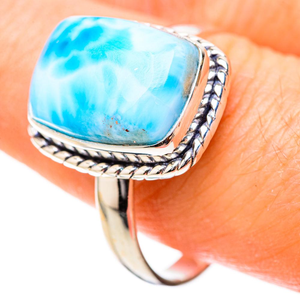 Larimar Rings handcrafted by Ana Silver Co - RING128980