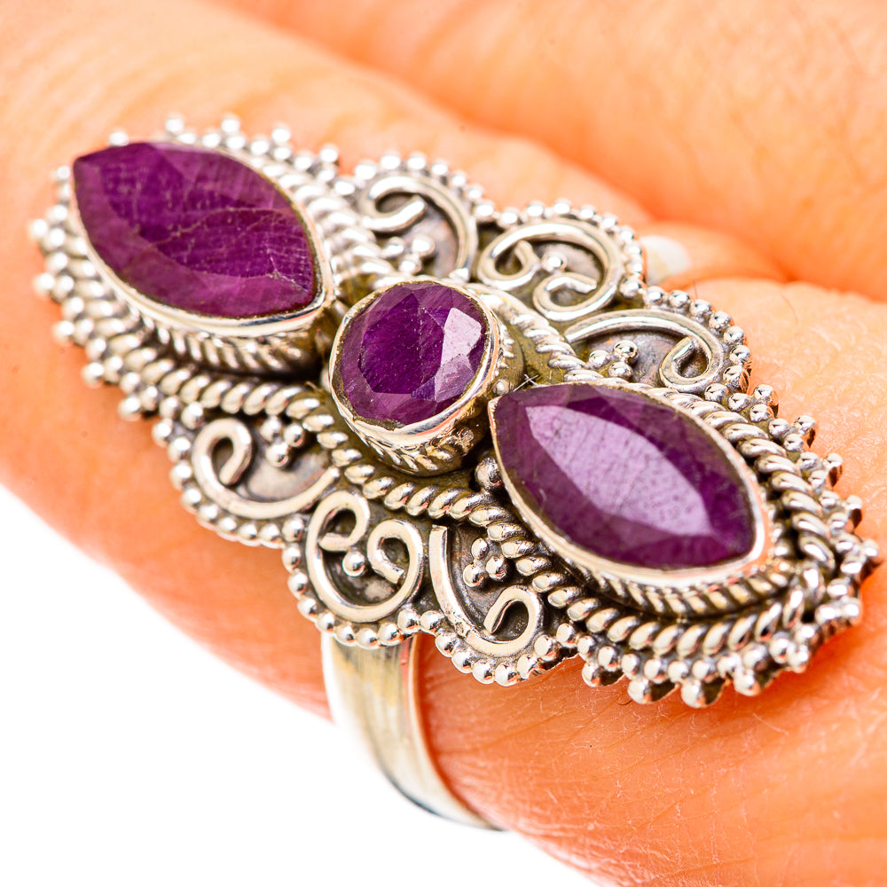 Red Sillimanite Rings handcrafted by Ana Silver Co - RING128988