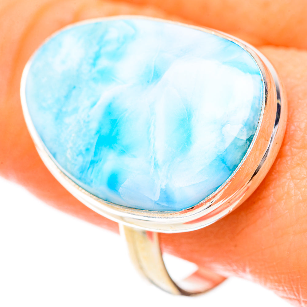 Larimar Rings handcrafted by Ana Silver Co - RING129001