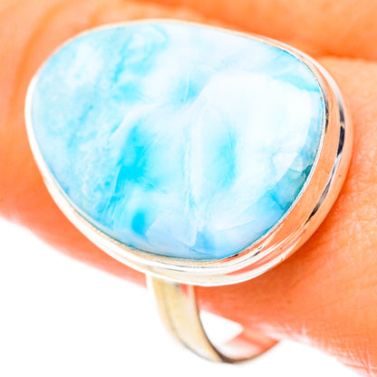 Larimar Rings handcrafted by Ana Silver Co - RING129001