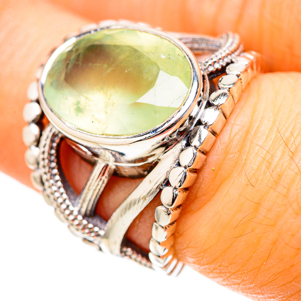 Prehnite Rings handcrafted by Ana Silver Co - RING129008
