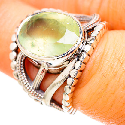 Prehnite Rings handcrafted by Ana Silver Co - RING129008