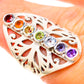 Multi-Stone Rainbow Chakra Rings handcrafted by Ana Silver Co - RING129012