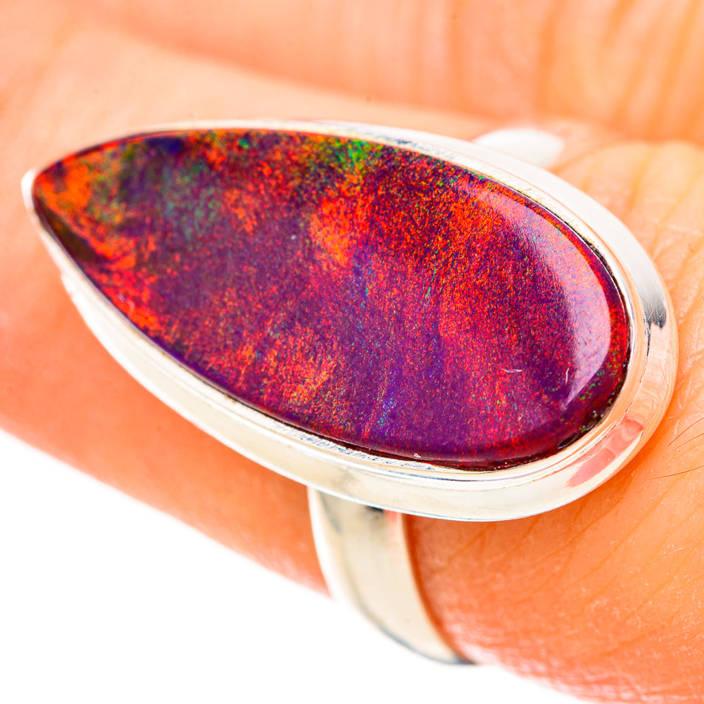 Aura Opal Rings handcrafted by Ana Silver Co - RING129014